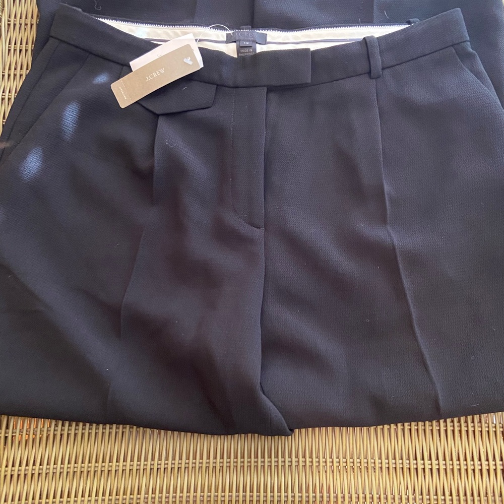 J Crew Trousers Dress Pants Black Size 10